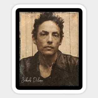 Vintage Jakob Dylan 80s Fan Art Sticker